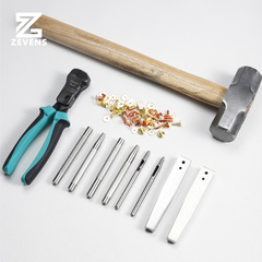 Permanent impact nail installation tool, meteorite rivet tool, shearing pliers, round punch installation punch, handmade DIY leather tool
