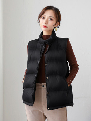 2020 new pattern Duck Down Vest have cash less than that is registered in the accounts winter Korean Edition Exorcism Easy Stand collar vest