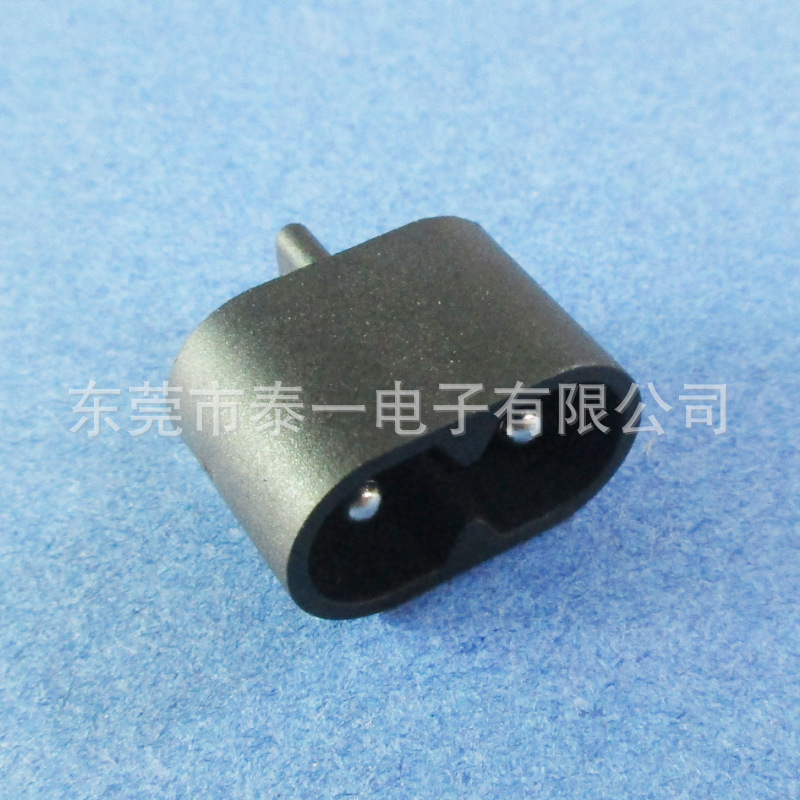 薄款适配器用8字充电接口19*10两芯圆形小8字尾AC电源插座LH-8-12