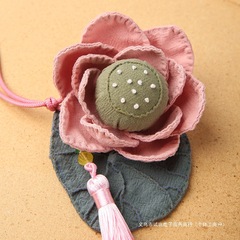 創意的な端午の節句の手作りdiy香嚢材料は自作の蓮の花の香りを包んで布芸の艾草の香ばしい袋の贈り物を包みます。