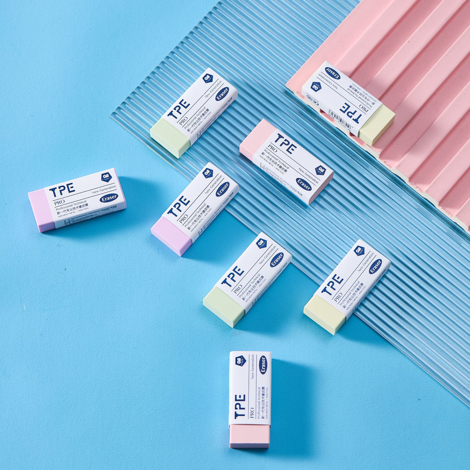 Borradores pastel borradores para exámenes de estudiantes, borradores especiales TPE, papelería limpia para estudiantes de primaria