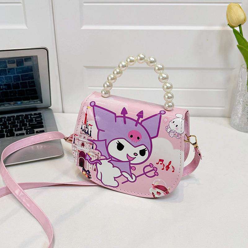 2024 caricatura Kulomi bolso de hombro para niños niñas adorables coreanos en jardín de infantes con bolso de cinturón