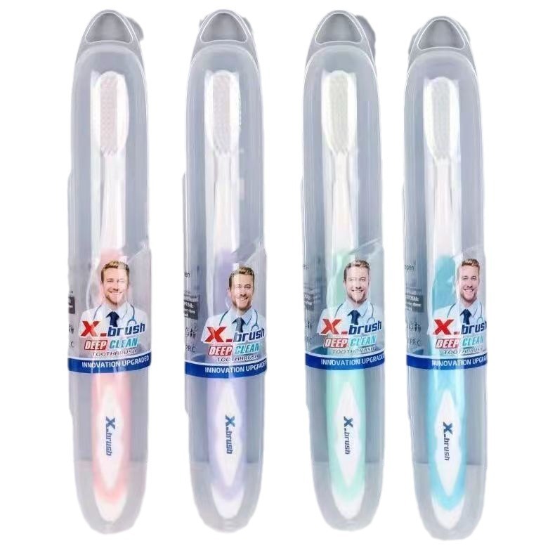 本物のX-brushアメリカ製歯ブラシ、超柔らか毛、家庭用、三代目、四代目、高級、旅行用、清掃用|undefined