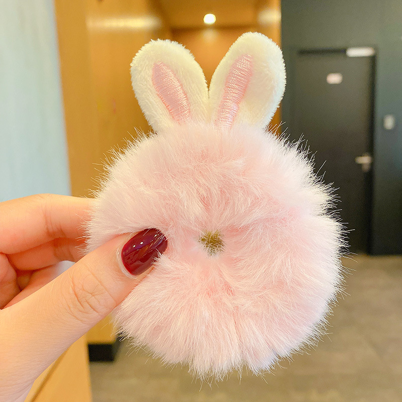 Piggy de peluche de primavera, lazo para el cabello, celebridad de Internet, nueva cuerda para la cabeza de todo fósforo, banda de goma, cuerda para el cabello para mujer, funda de cuero, tocado