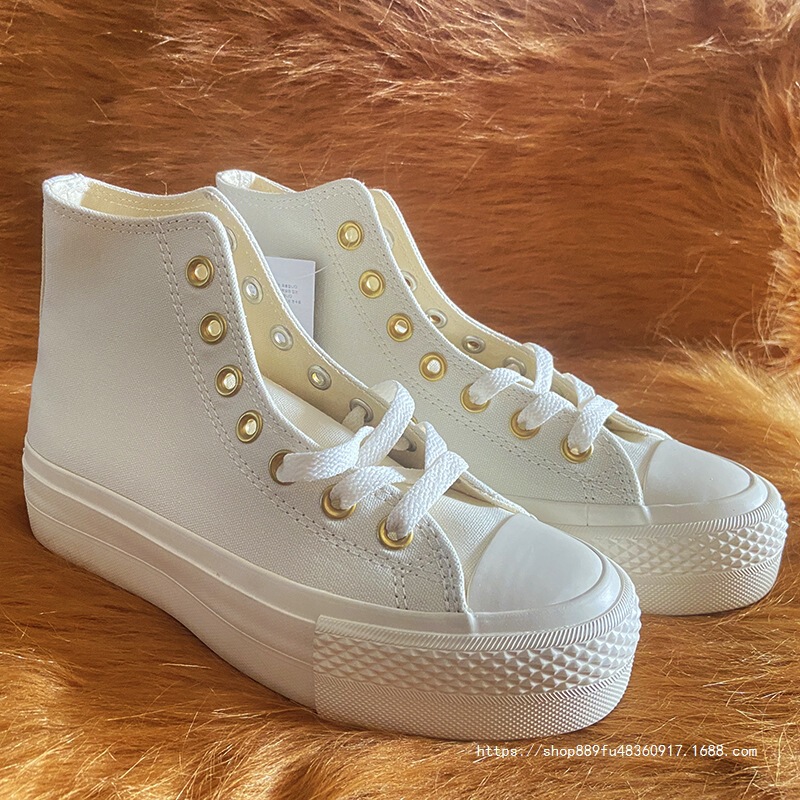 Meiqi Converse 1970S Cream Classic Thick-Soled Heightening Canvas Shoes for Men and Women High and Low Sneakers Cross-Border Wholesale Meiqi Converse 1970S Cream Classic Thick-Soled Heightening Canvas Shoes for Men and Women High and Low Sneakers Cross-Border Wholesale