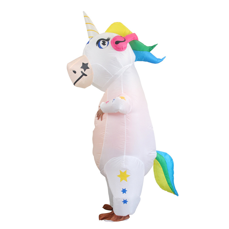 Venta caliente Traje inflable transfronterizo Dinosaurio de Halloween Alien Tyrannosaurus Rex Dress Up Ropa de actuación divertida Decoración de fiesta