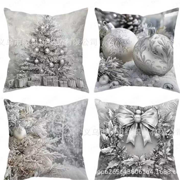 Transfronterizo Temu nueva combinación de Navidad abrazo funda de almohada Amazon casa sofá decoración cojín funda de almohada al por mayor image 57