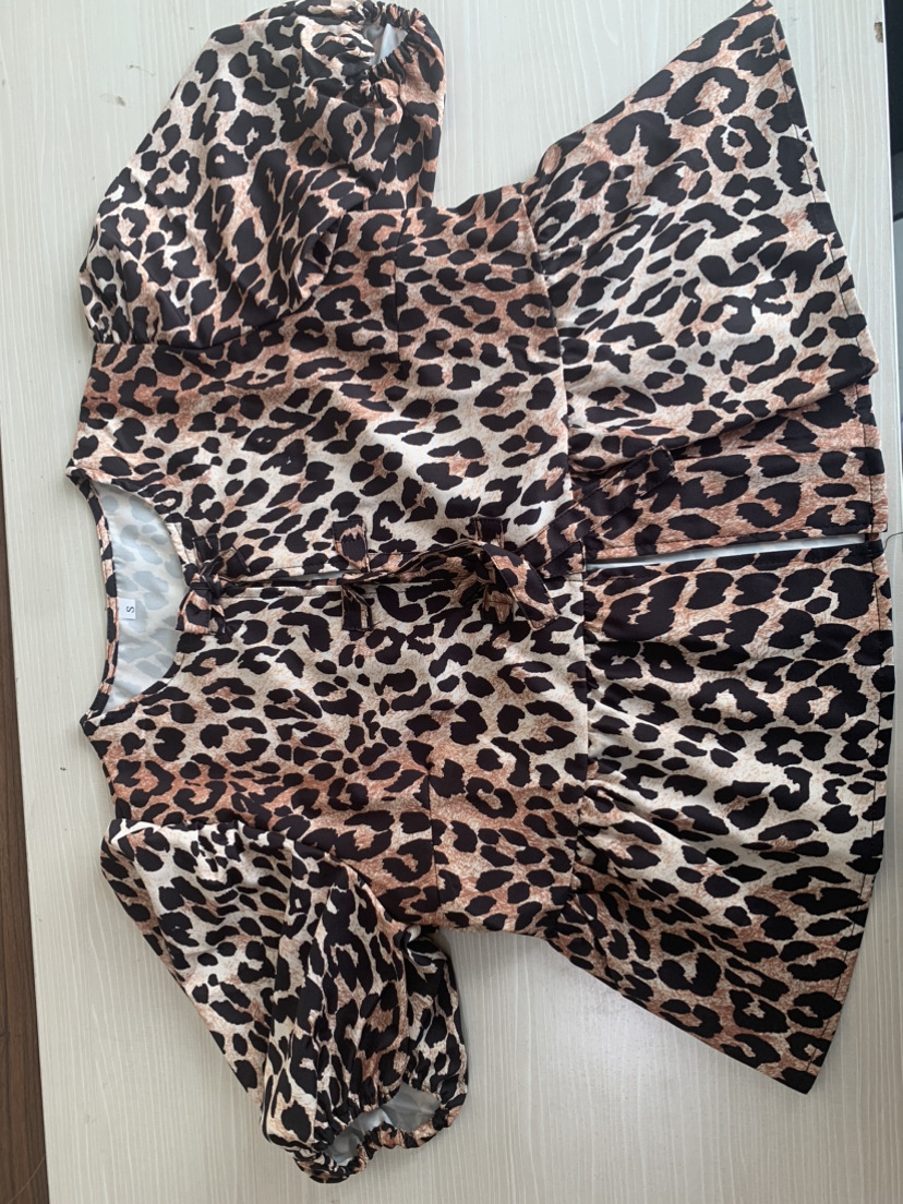 Women's Blouse Short Sleeve Blouses Streetwear Leopard display picture 6