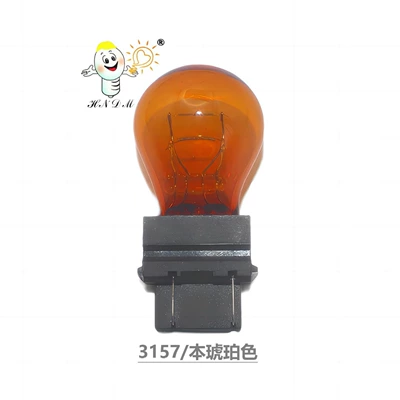3157 car bulb brake Brake light - 3157-natural-glass-tube-amber