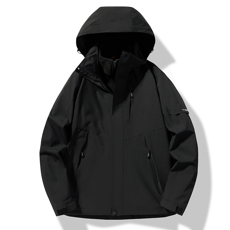 Trajes de asalto para hombres y mujeres 3 - en - 1 a prueba de salpicaduras 2025 nuevo tipo de chaqueta de terciopelo desmontable al aire libre abrigo de montaña