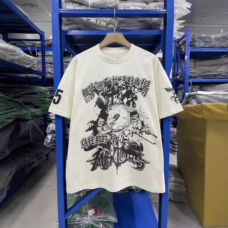 2026 Spring and Summer New T.S Asian Limited Series Round Neck Pullover Short Sleeve Men and Women Same Style One Piece Wholesale