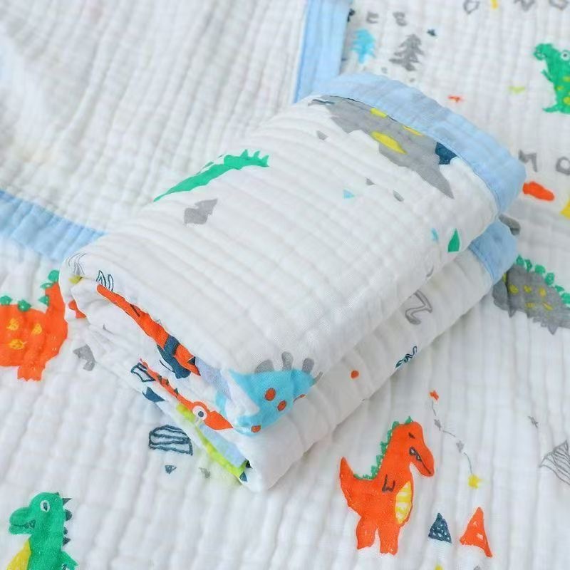Toallas de gaza para bebés de seis capas de espuma de alta densidad para niños, toallas de baño para bebés, toallas de almuerzo para niños image 11