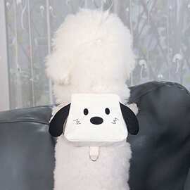 宠物外出自背包狗狗小型书包比熊博美泰迪牵引绳小狗可爱卡通夏天