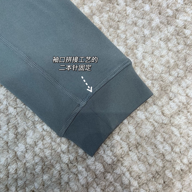 户外休闲男士轻量保暖抓绒舒适日常通勤印花拉链口袋长袖T恤秋季|undefined