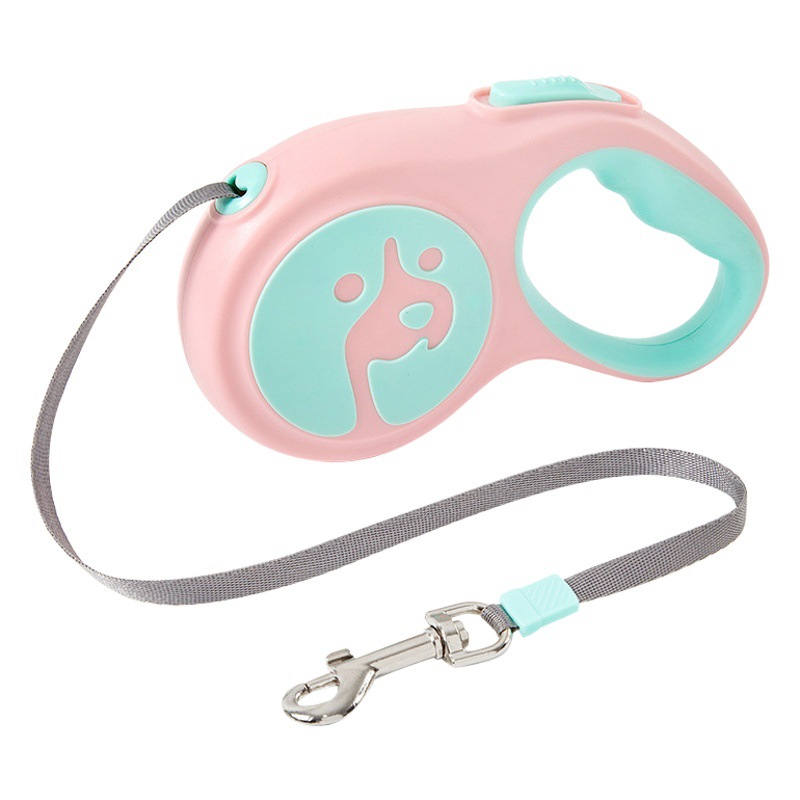 Nueva correa de perro retráctil automática para mascotas tractor mediano y pequeño perro caminando cuerda portátil correa para mascotas