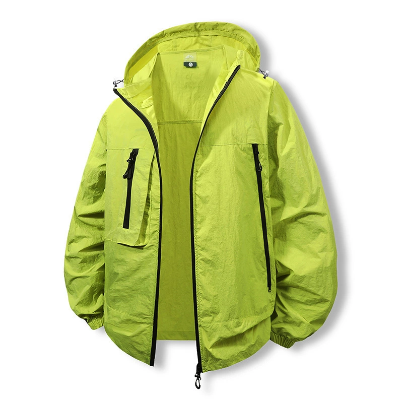 2025 Летний новый солнцезащитный крем с капюшоном Кожа одежда для мужчин пара ультратонкая и дышащая на открытом воздухе рыбалка шелк для быстрого высыхания