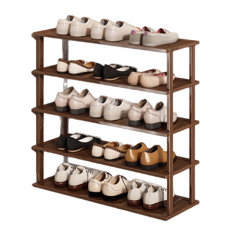Estante simple de zapatos doméstico económico interior piso estrecho puerta de dormitorio pequeño ahorrar espacio para almacenar estante de almacenamiento de zapatos armario