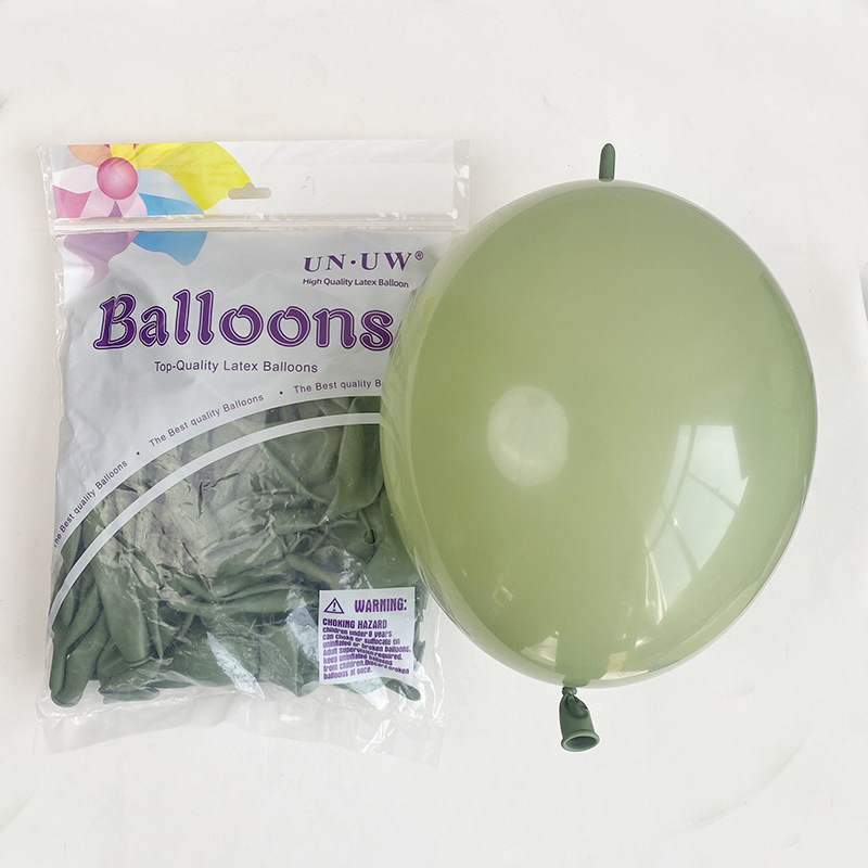 Globos con Cola de 10 Pulgadas para Fiestas, Color Sólido