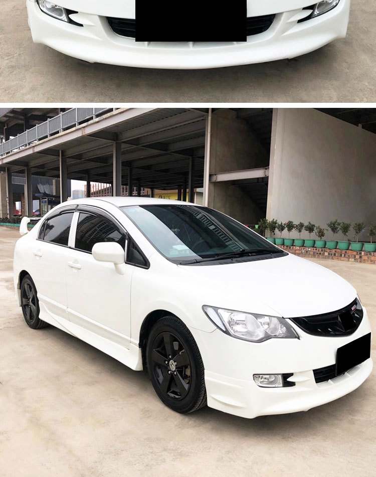 Suitable for Civic Civi Si Ming Modified Wide-Body Kit, Front Spoiler, Front Lip, Side Skirts, Rear Lip, Front Bumper Surround Kit