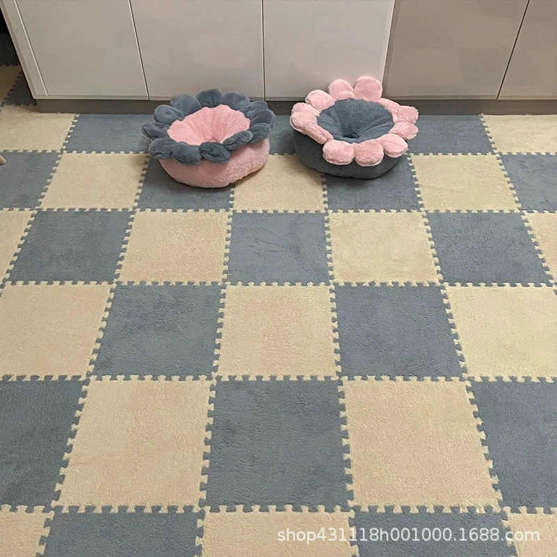 Спальня гостиная полный коврик эркер татами коврик моющийся Обрезной замшевый коврик Заводская прямая строчка ковер