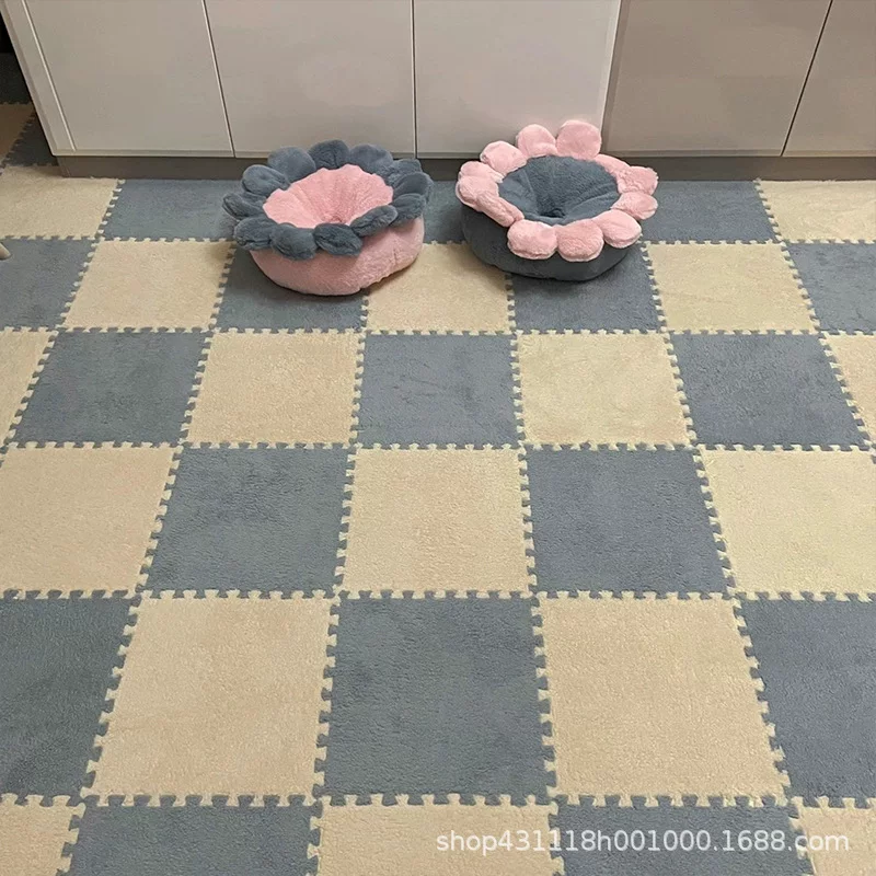 Стираемые ковровые плитки для гостиной, модулируемые 30×30 см, в разных цветах (30×30 см)