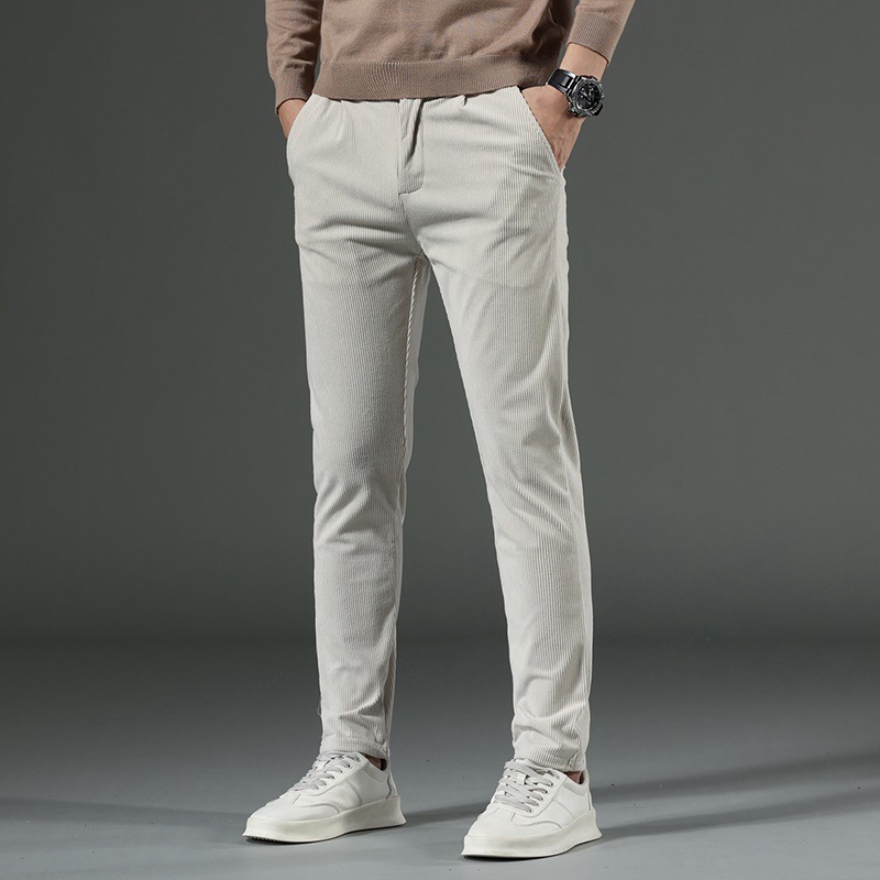 Spring demi-season corduroy fashionable trousers for leisure
