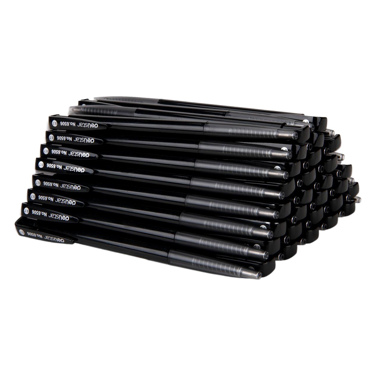 Deli bolígrafo automático Bolígrafo 6506 Deli bolígrafo tipo de prensa 0,7mm Negro Azul