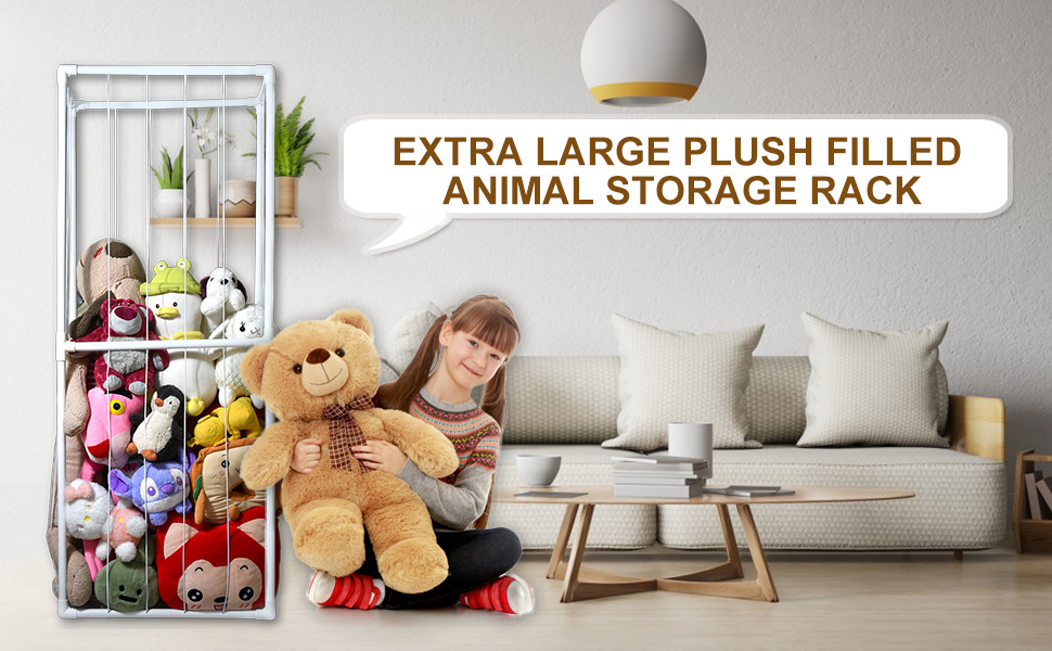 Plush Toy Storage Organizer Shelf