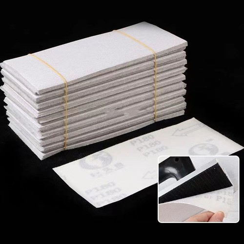 10×21 flat sand square sand imported woodworking dry sanding paper self-adhesive flocking super wear-resistant white sandpaper