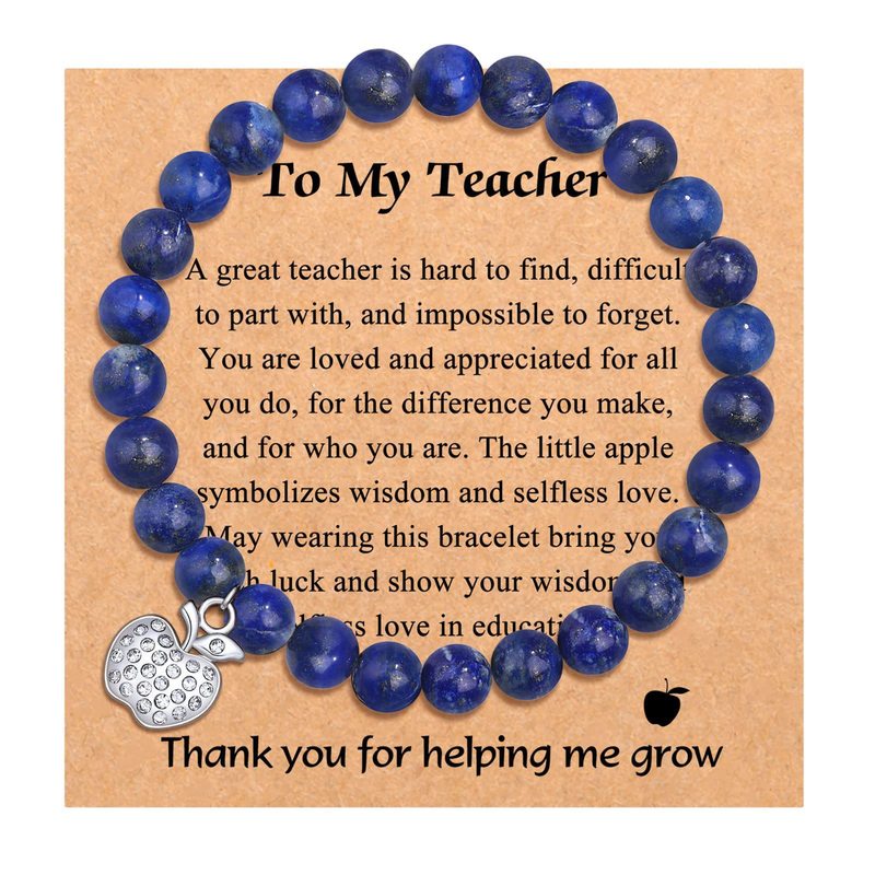 Cross-border New Apple Pendant Lapis Lapis Love Powder Zebra Purple Agate Bracelet Amazon Explosions Wholesale