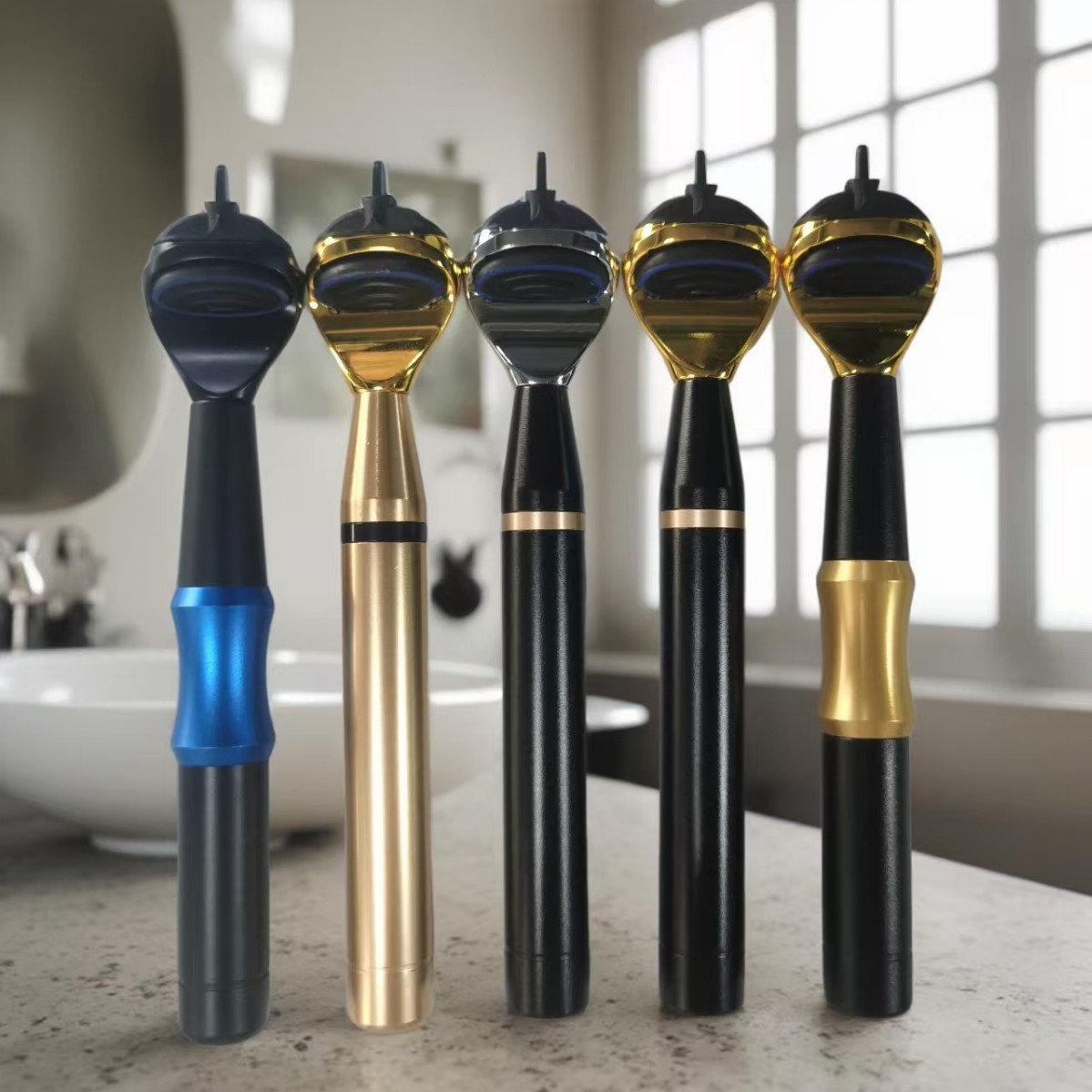 Metal Handle Manual Razor Universal Gillette Fusion Proglide Speed 3 Men's 5-Blade Razor 6-Layer Shaving Razor