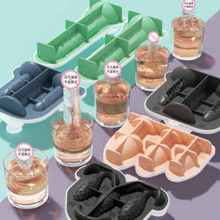 Amazon's New Fun Spoof Ice Tray with Lid, Food-Grade Ice-Making Film, Easy-To-Release Silicone Ice Cube Mold