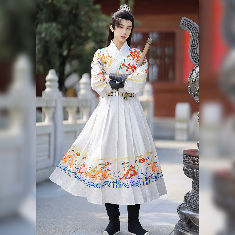 Original chuangming flying fish clothing full set Ming dynasty Han clothing embroidery spring knife Daming Jinyi Wei clothing men and women couple best man clothing