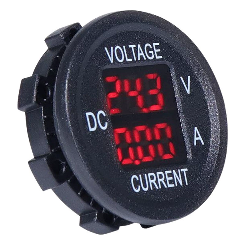 Трансграничный Ebay Amazon модифицированный автомобильный амперметр с двойным цифровым дисплеем, прибор для измерения напряжения, Заводская розетка два в одном