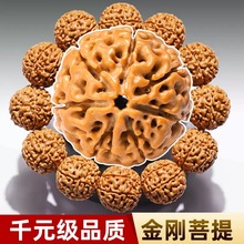 尼泊尔大金刚菩提子手串精品原籽6789六七八瓣手盘文玩核桃男士款