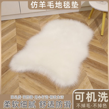 厂家批发仿羊毛地毯卧室床边毯卧室客厅自由皮型长毛绒沙发垫
