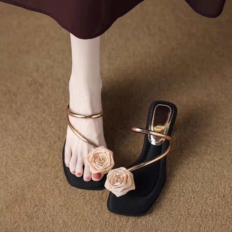 Soft Leather, Soft Sole, Half-Slipper Style for Women, 2026 Summer New Model, Stunningly Beautiful, Fashionable High-Heeled Sandals Soft Leather, Soft Sole, Half-Slipper Style for Women, 2026 Summer New Model, Stunningly Beautiful, Fashionable High-Heeled Sandals