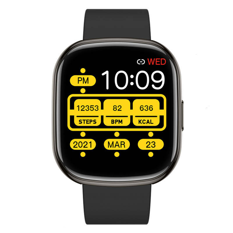 Reloj inteligente P52 con monitor de frecuencia cardíaca, Bluetooth, música, clima, reloj DIY_voghion.com