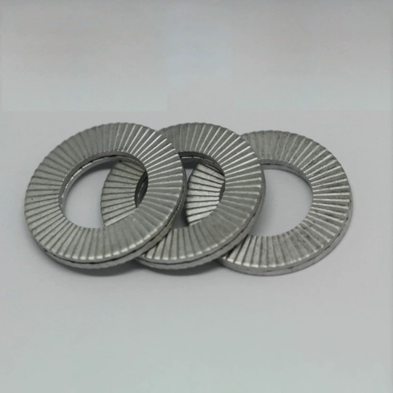 Шайба амортизатора удара пружинной шайбы двух-слоя пружинной шайбы двух-стога нержавеющей стали само-стопорной шайбы 304 само-стога само-