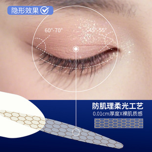 [Bring Your Own Handle] Auxiliary Double Eyelid Patch to Create Double Invisible Natural Big Eyes in One Step, Specially Designed for Single-Sided Swollen Eyelids