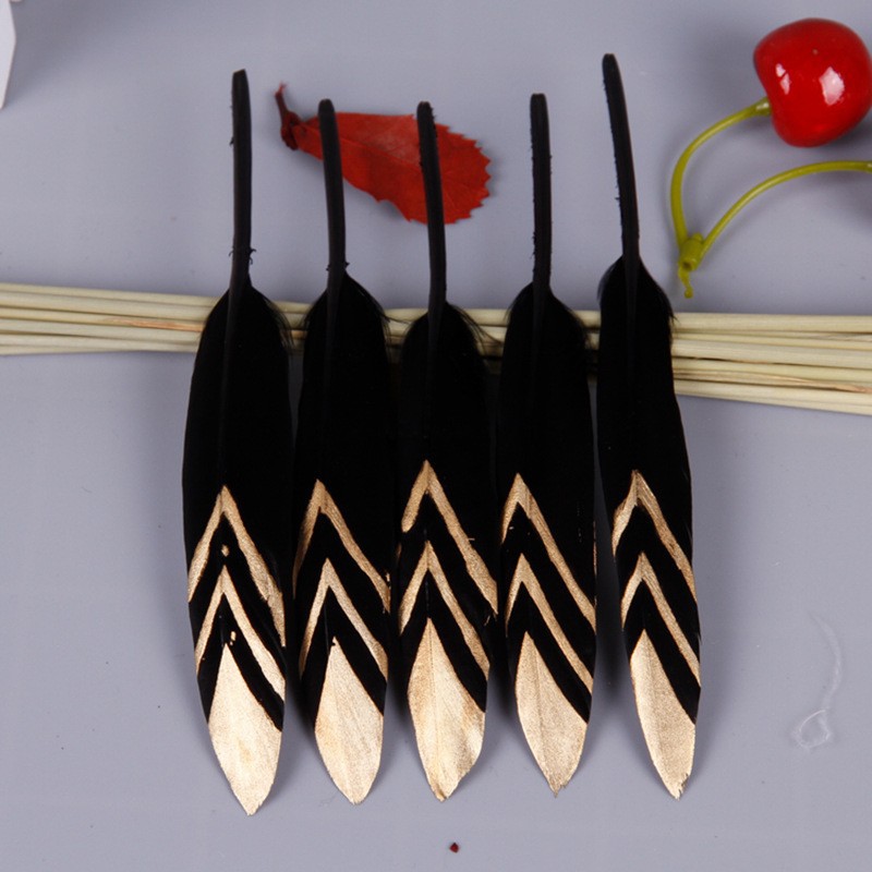 Plumas negras al por mayor DIY accesorios de decoración de ropa accesorios escenas de diseño de fábrica de plumas tienda directa