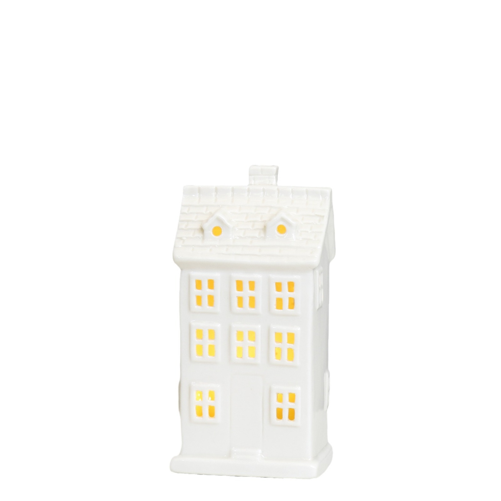 Casa de cerámica titular la vela luz moderna lujo retro salón artesanías decoración suave estilo Europeo candelabro