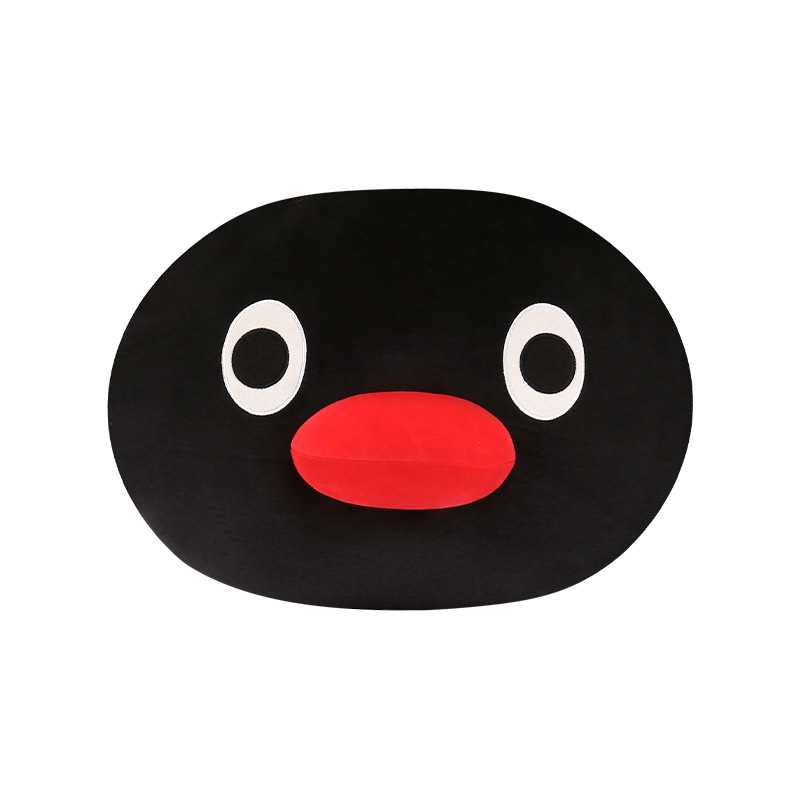 Cute cartoon penguin car headrest cushion, universal for all seasons, car neck support pillow, car seat pillow, lumbar support