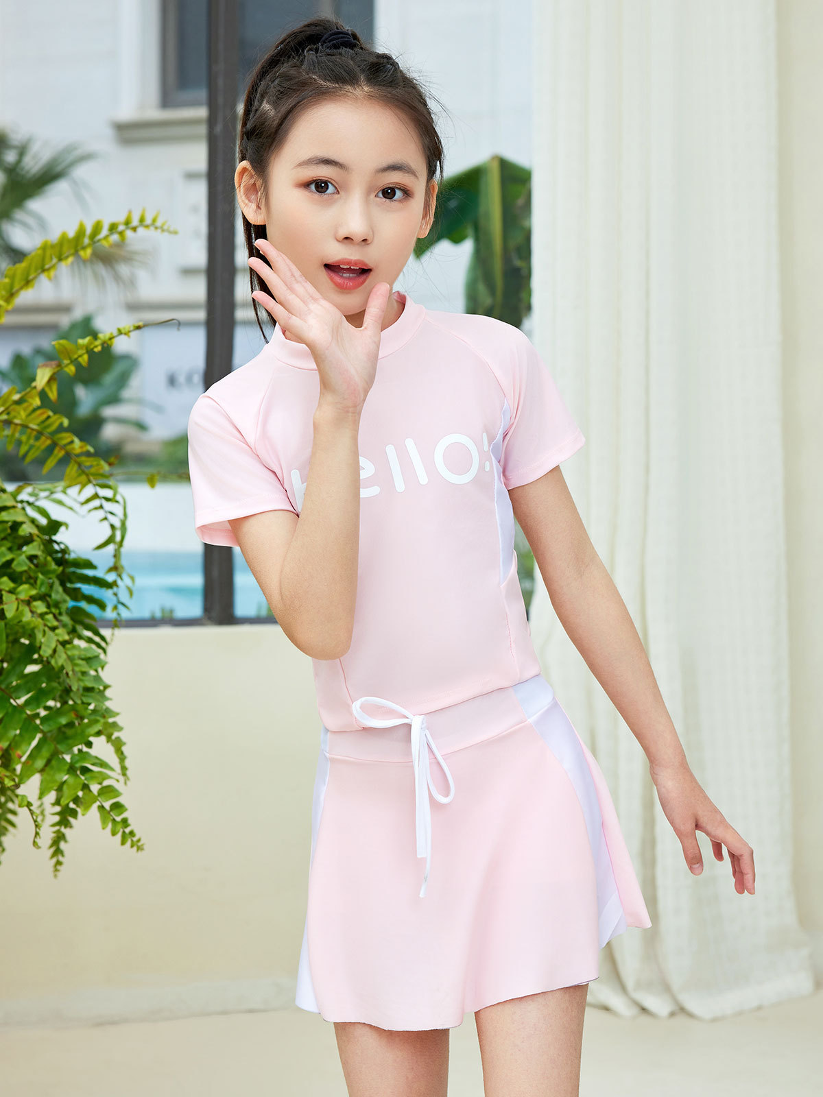 trajes de baño de niñas de verano 2024 nuevas niñas vestidos de baño de verano de entrenamiento deportivo para niños pequeños y medianos trajes de baño