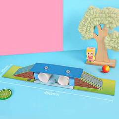 DIY組裝搭紙橋科技小製作科學實驗科小學幼兒園趣味手工材料 教具