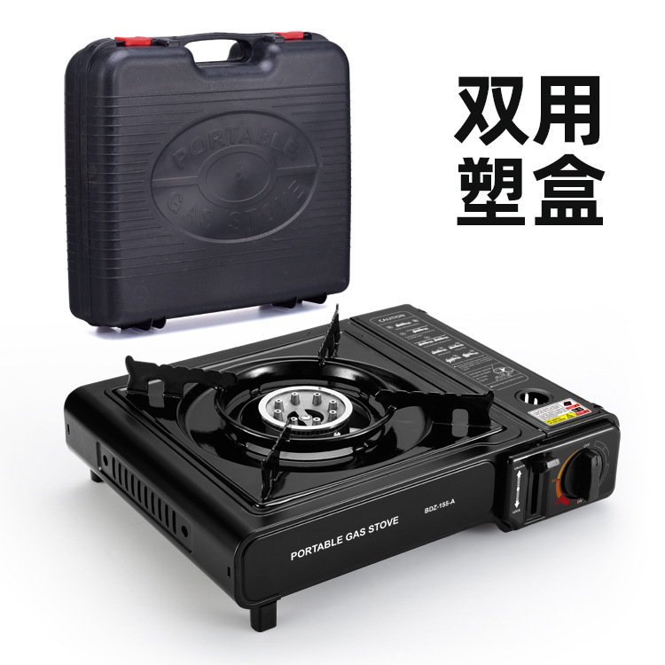 Estufa de tarjeta de doble uso para exteriores Estufa de barbacoa al aire libre de olla caliente Cass portátil Estufa de gas doméstica Estufa de gas Estufa de gas