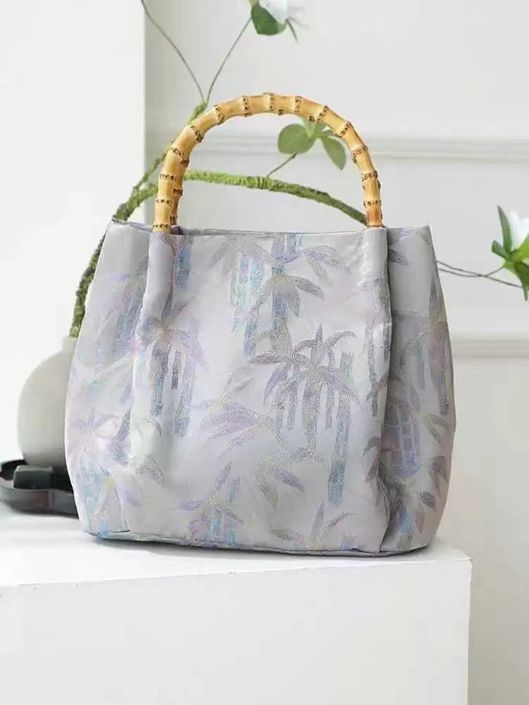 Purple Bamboo Leaf Bag