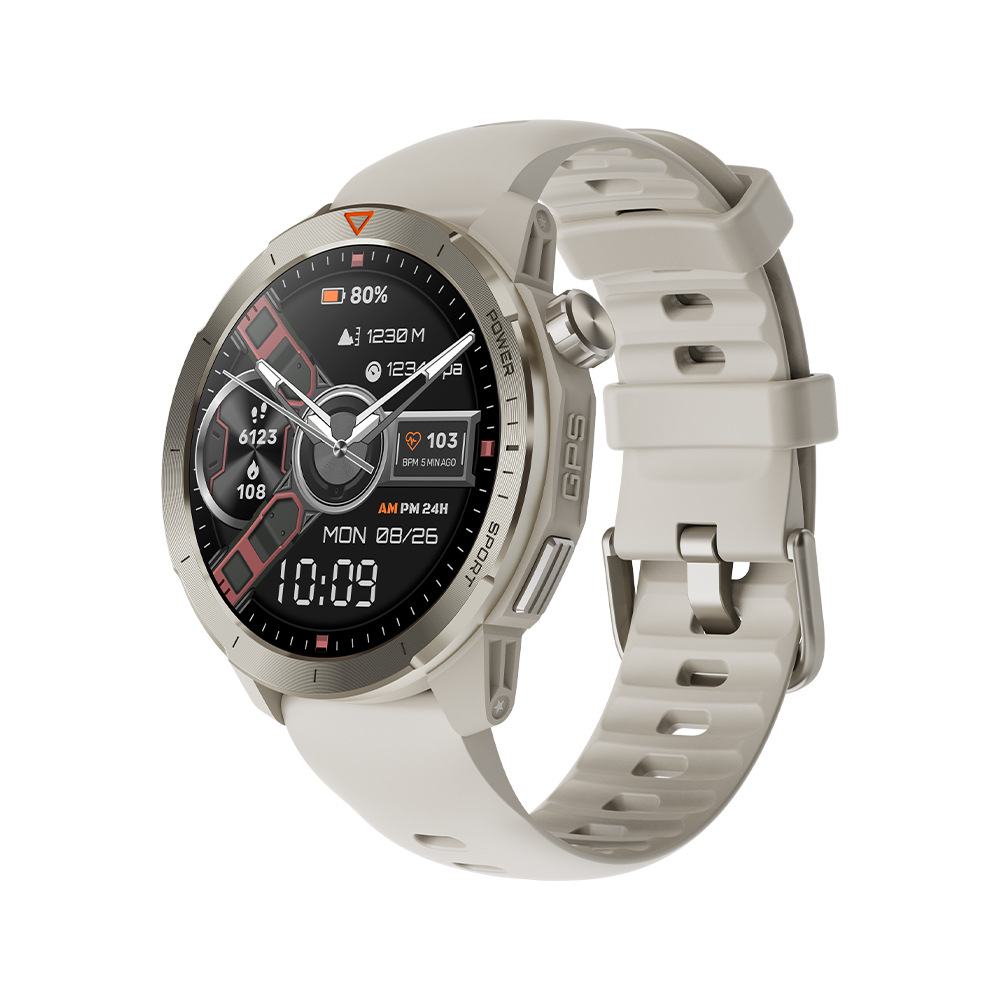 Reloj Inteligente Deportivo MG04 con GPS, Monitorización en Exteriores, Llamadas Bluetooth, Ritmo Cardíaco y WhatsApp