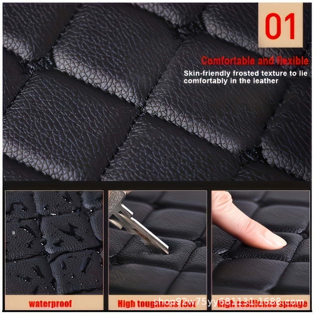 Cross-border best-selling universal car floor mats 5-piece set, waterproof, non-slip, durable leather, suitable for all seasons