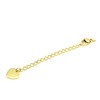 Golden universal bracelet stainless steel heart shaped, necklace, accessory, wholesale